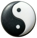 Remove the background from the existing black and white yin yang stone logo image, keeping only the logo on a transparent background.